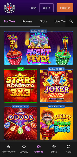 UK Casino Club Aplikacioni Celular